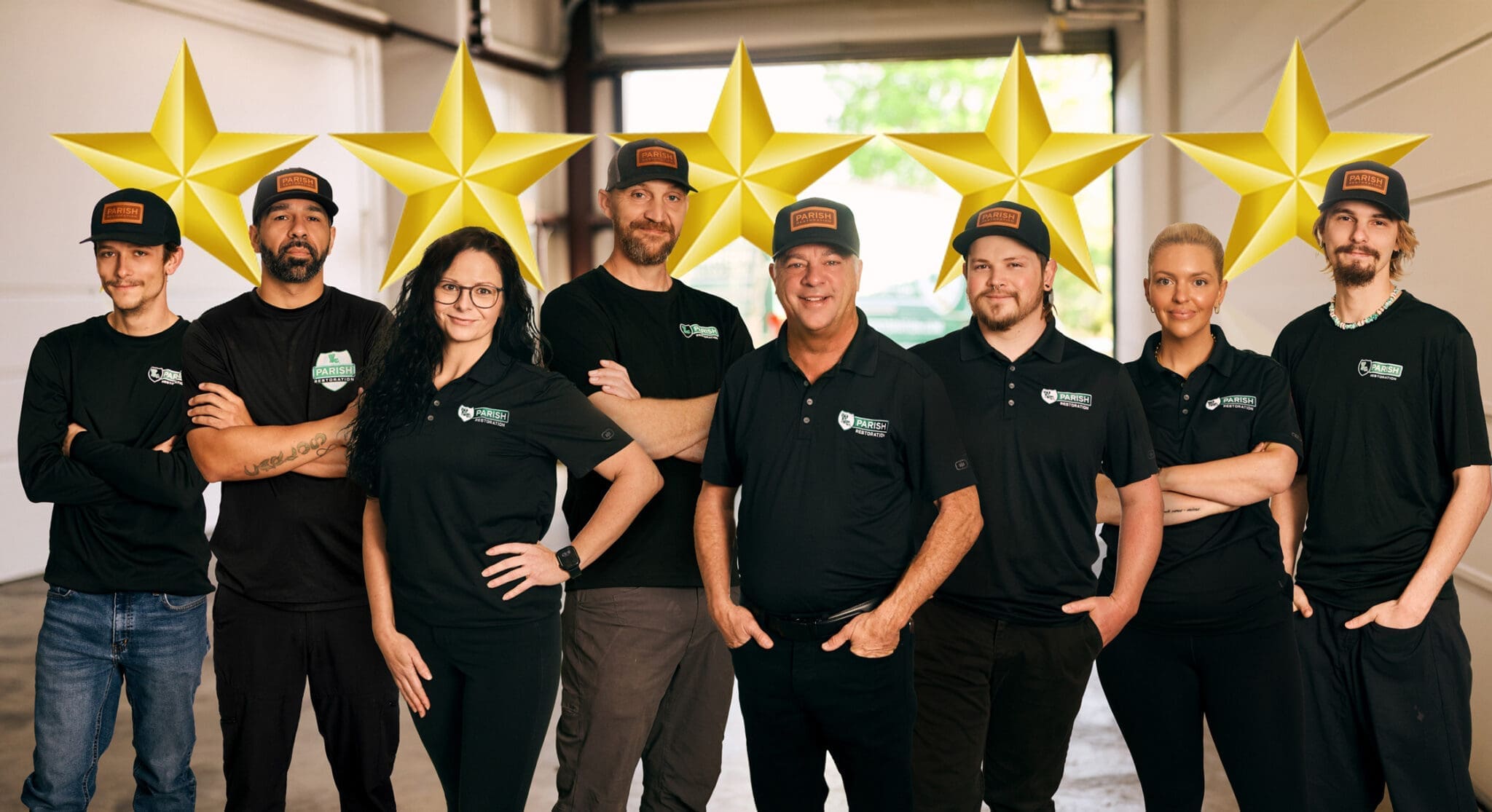 The veteran-owned Parish Restoration team, mold remediation experts serving Baton Rouge and Louisiana